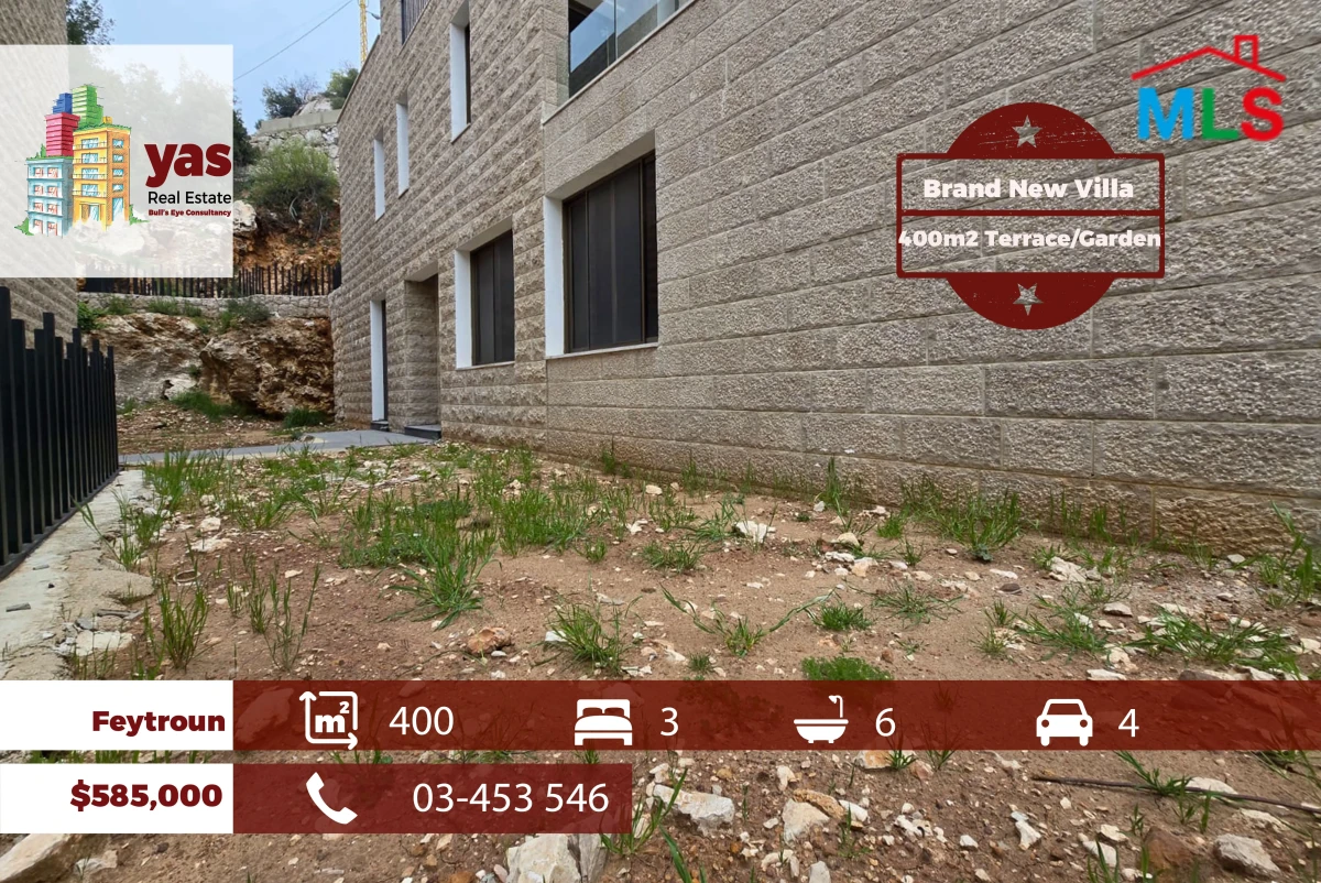 Feytroun 400m2 | 400m2 Terrace/Garden | Brand New Villa | DA