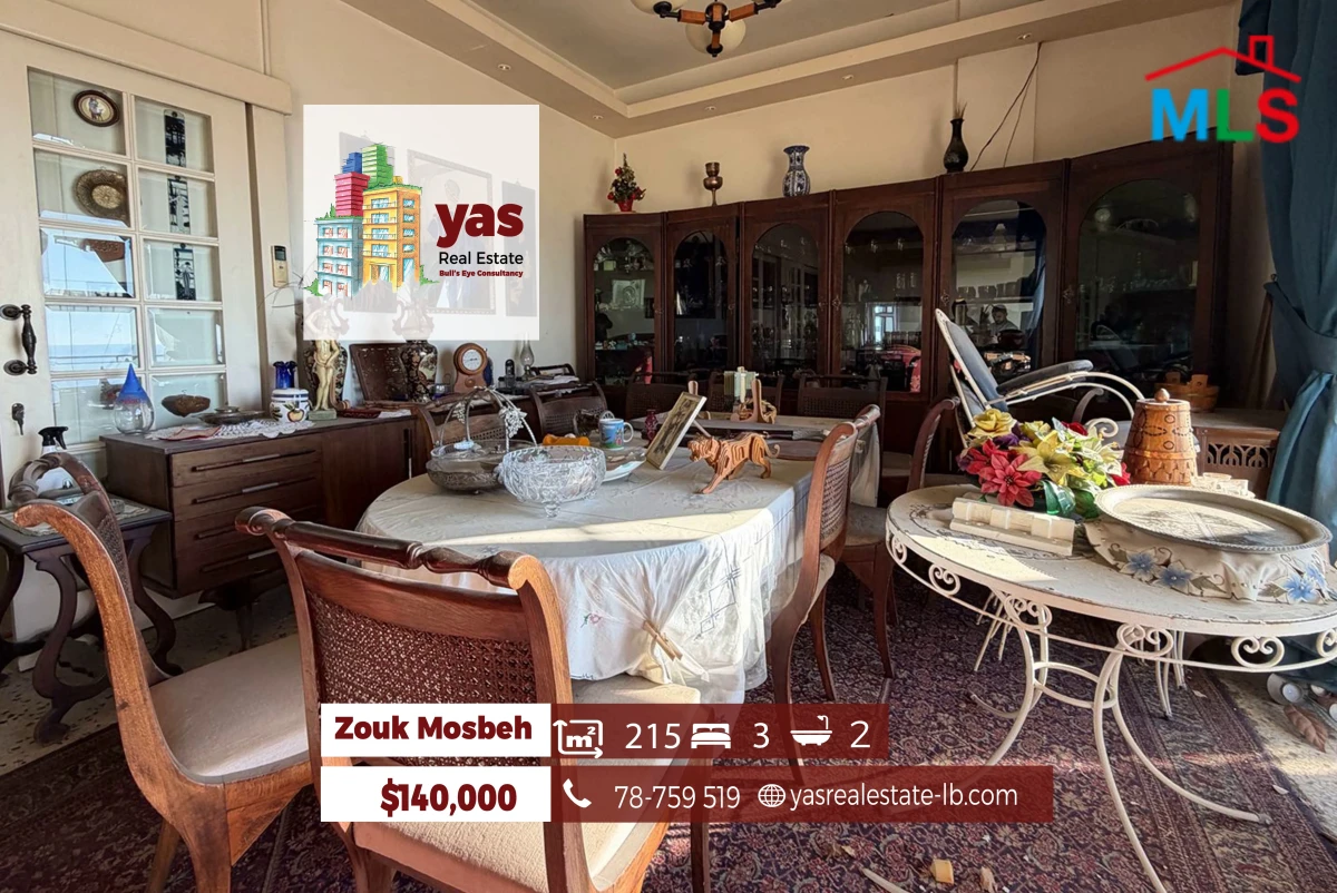 Zouk Mosbeh 215m2 | Well Maintained | Flat | Calm Area | EH