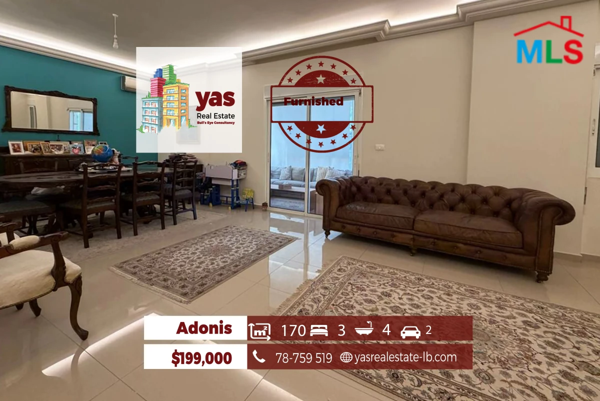 Adonis 170m2 | Fully Furnished | Excellent Condition | Calm Area | EH