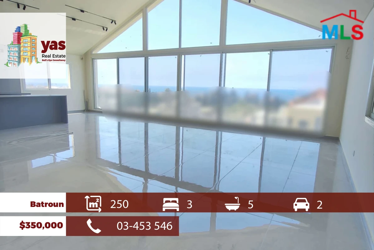 Batroun 250m2 | Astonishing Sea View | Quiet Street | OJH
