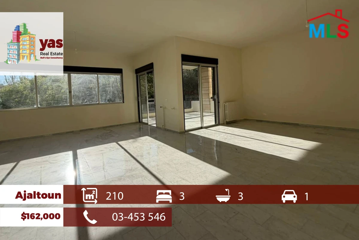 Ajaltoun 210m2 | Renovated Flat | Prime Location | Calm Street | EL/DA
