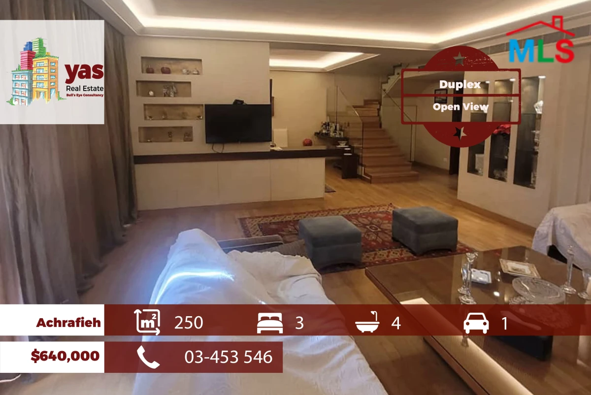 Achrafieh 250m2 | Duplex | Prime Location | Decorated | OH