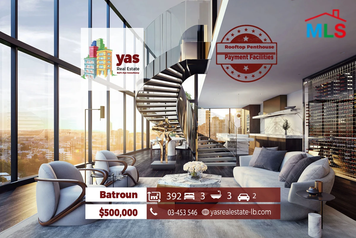 Batroun 392m2 | Rooftop Penthouse | Under Construction | Sea View |MCH