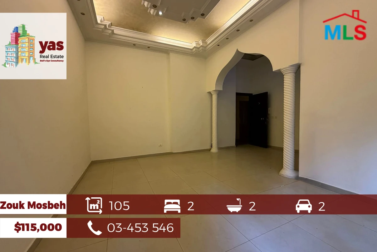 Zouk Mosbeh 105m2 | 90m2 Terrace | Well Maintained | Catch | EH