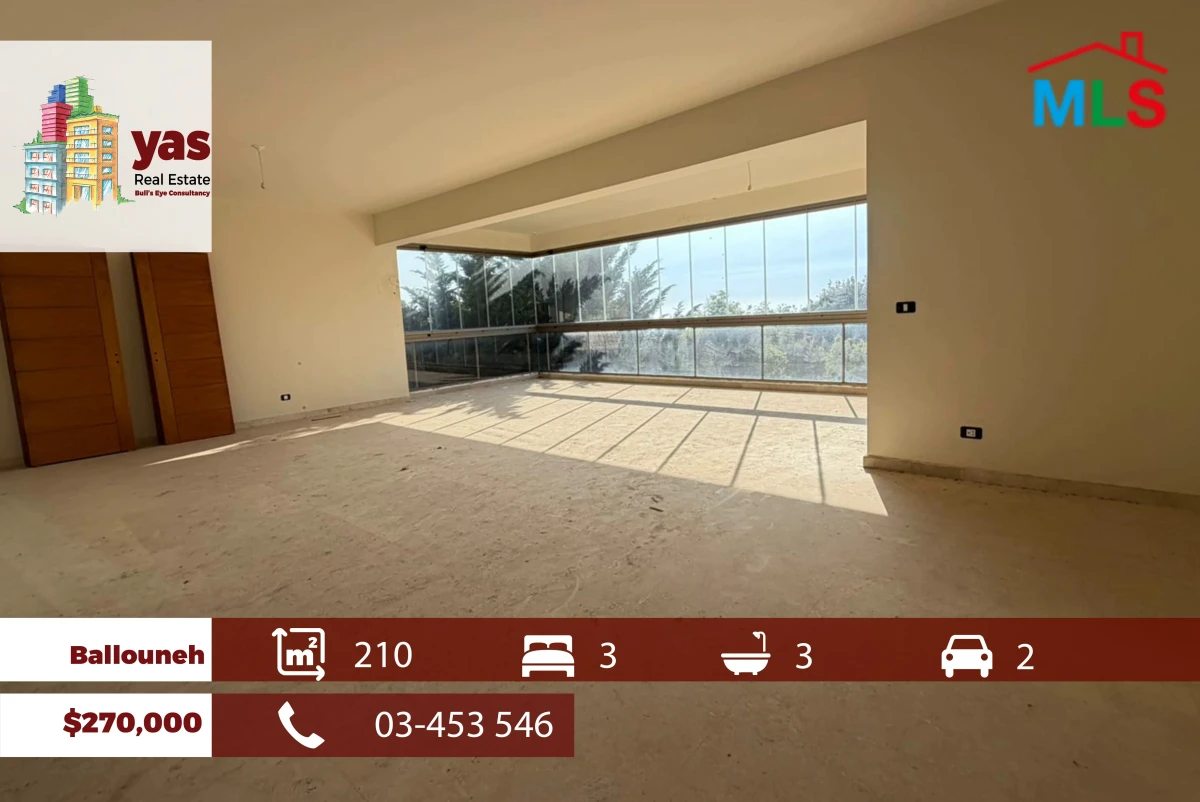 Ballouneh 210m2 | Prime Location | Sea View | Private Street | EL