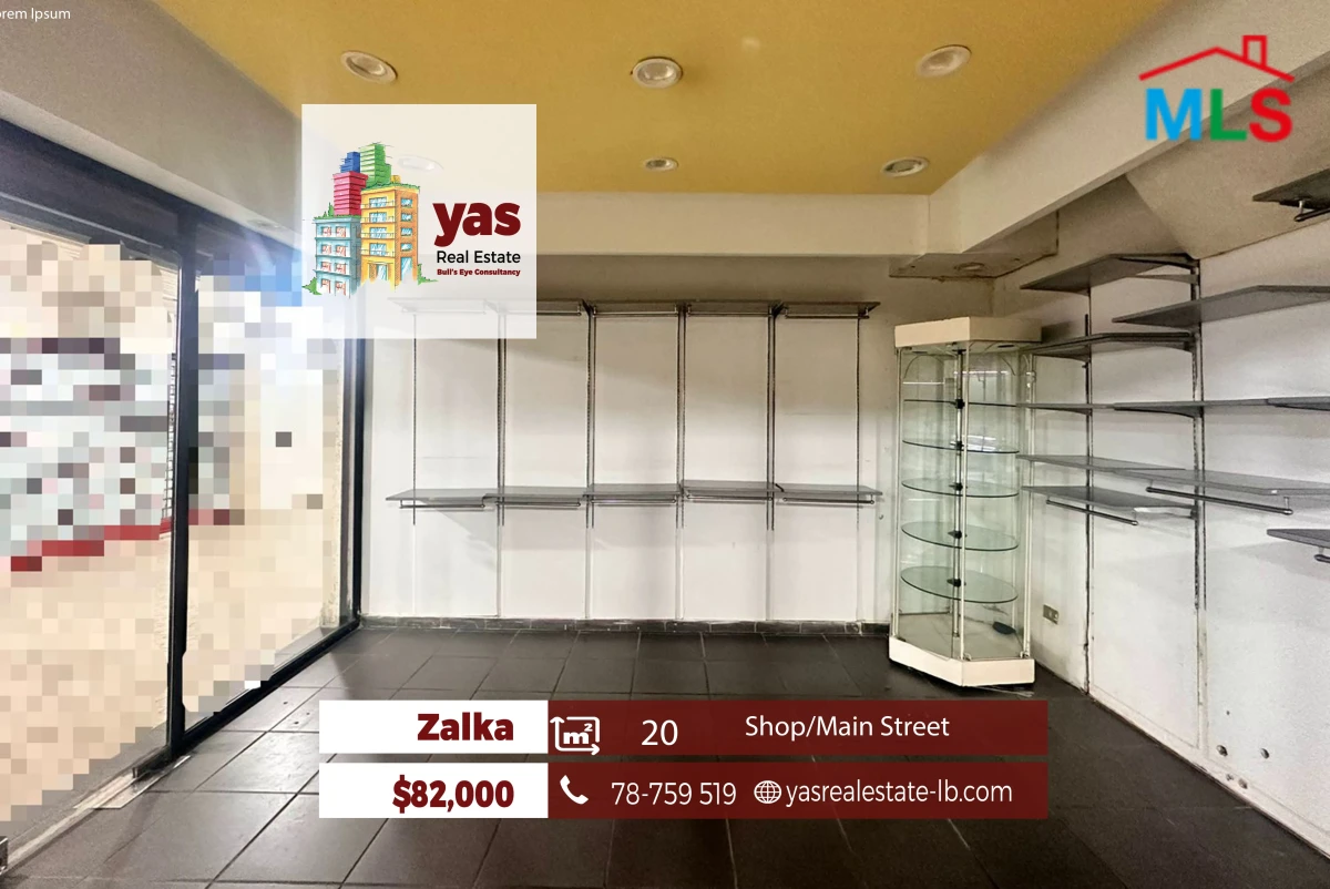 Zalka 20m2 | Shop For Sale | Active Tower | Open Space | Catch | MJ