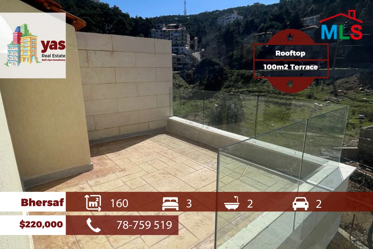 Bhersaf 160m2 | 100m2 Terrace | Rooftop | View | High End | TCH