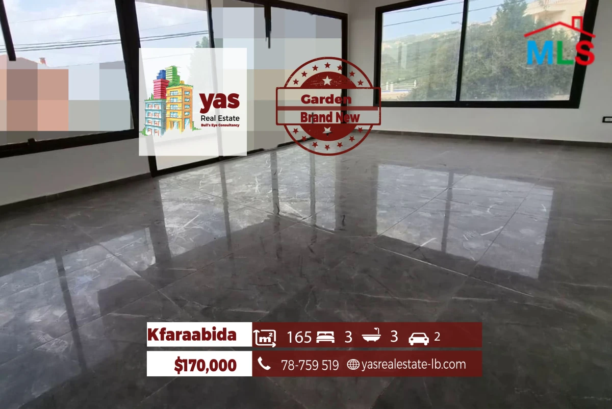 Kfaraabida 165m2 | Garden | Brand New | Mountian & Sea View | MCH