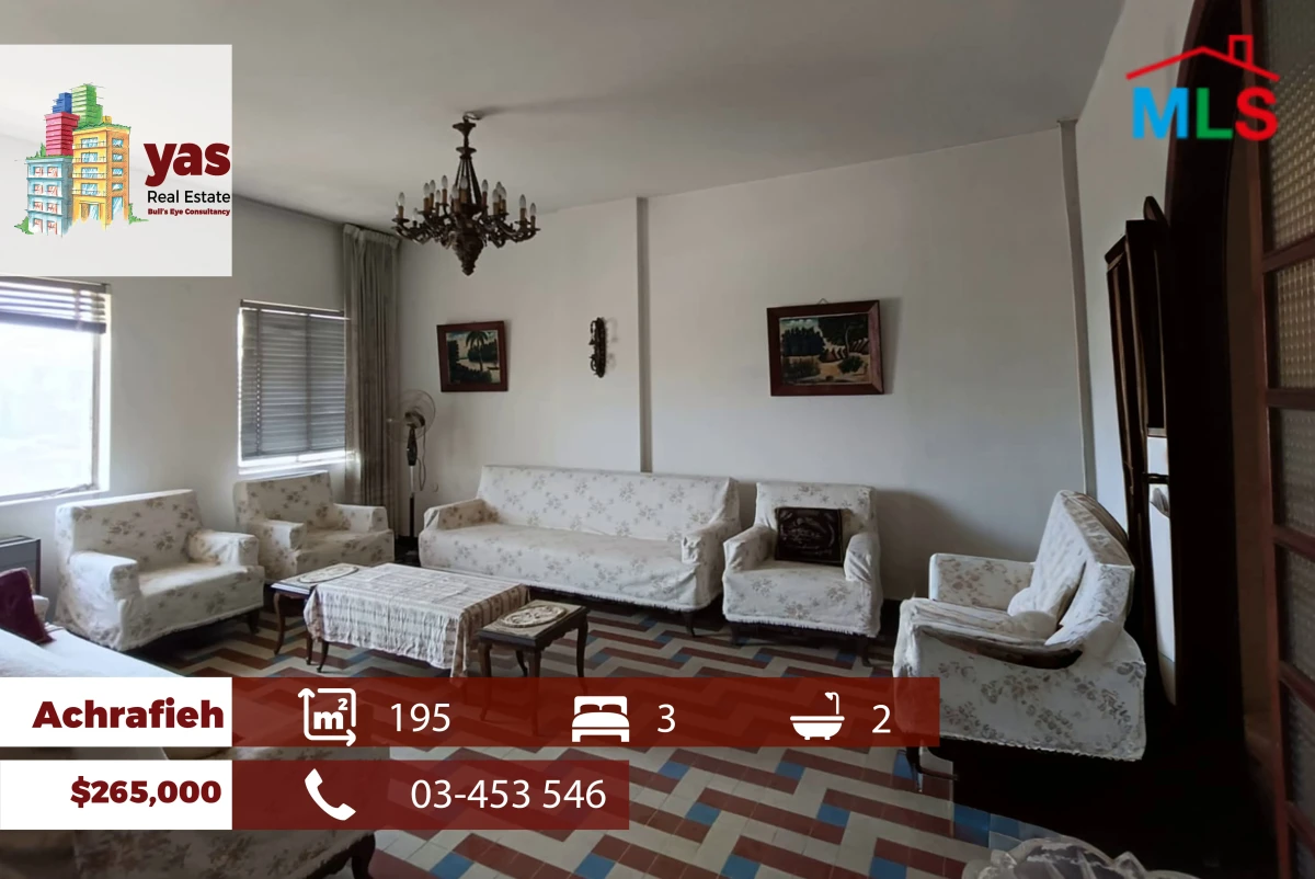 Achrafieh 195m2 | Well Maintained | Prime Location | AA