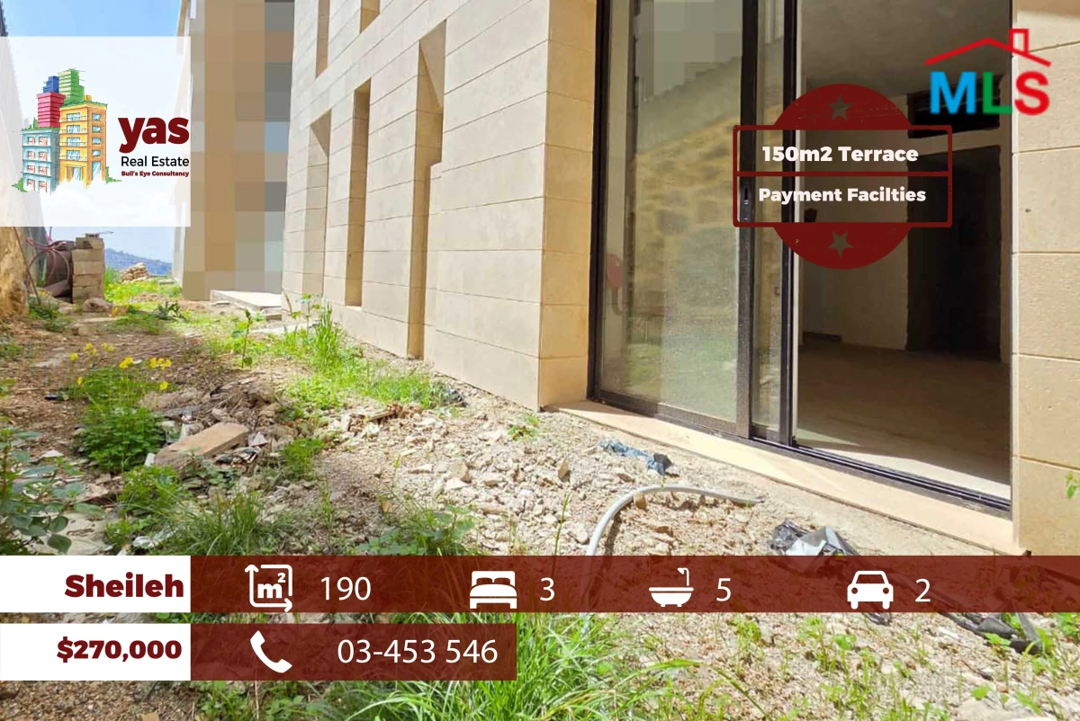 Sheileh 190m2 | 150m2 Terrace | Payment Facilities | High End | TO