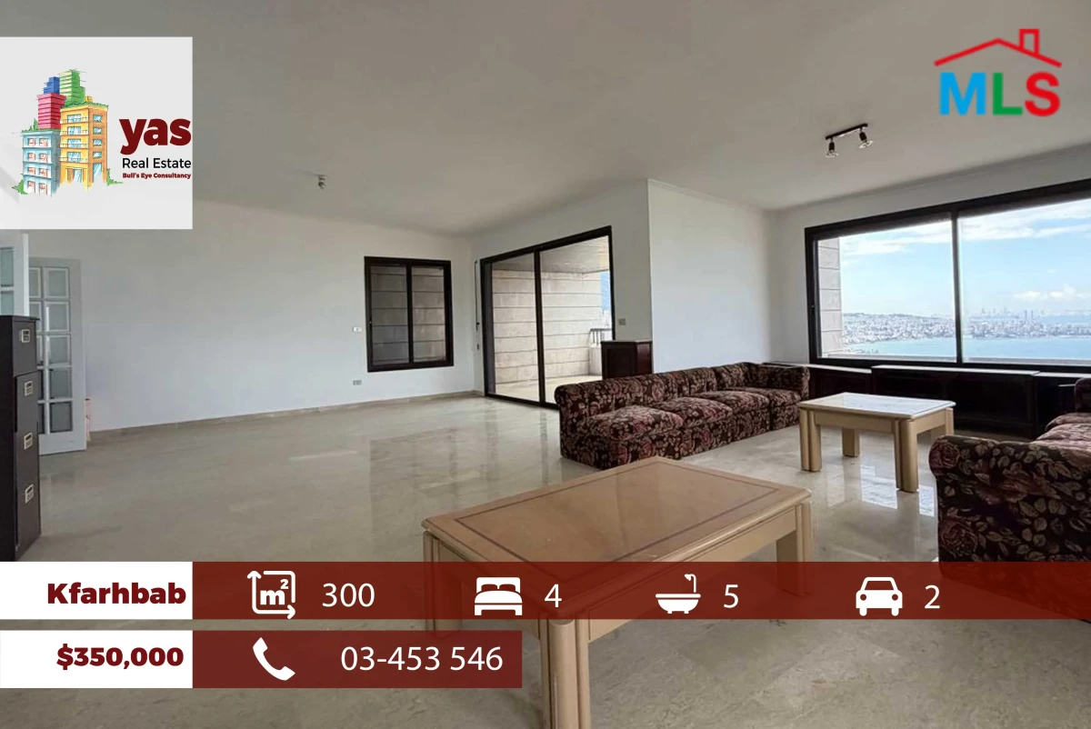 Kfarhbab 300m2 | Panoramic Sea View | Luxury Flat | Calm Area | EH/IV