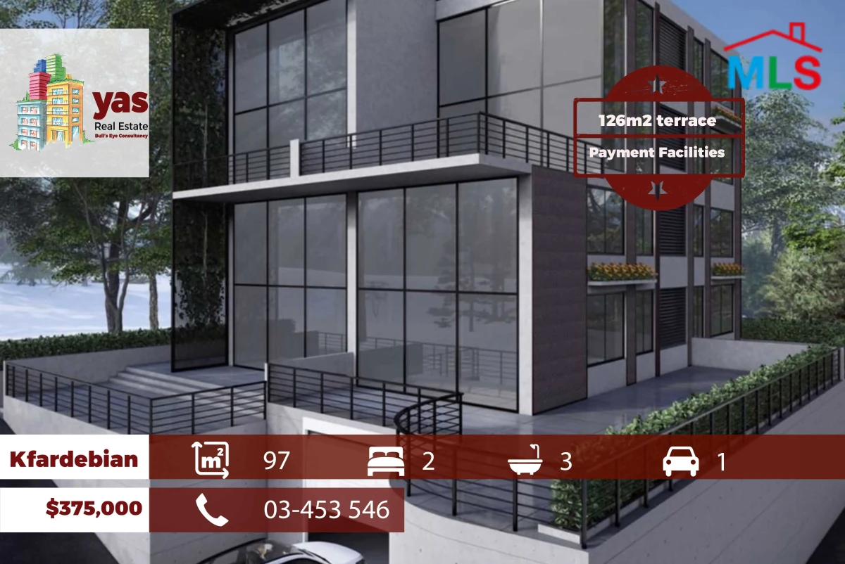 Kfardebian 97m2 | 126m2 Terrace | Under Construction | DA