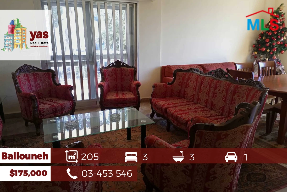 Ballouneh 205m2 | Well Maintained | Private Street | Calm Area | TO