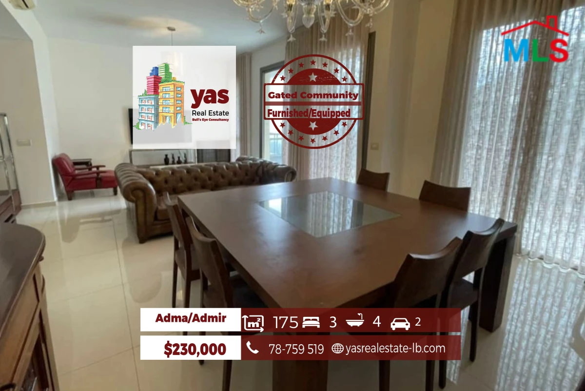 Adma/Admir 175m2 | Furnished/Equipped | Gated Community | IV/EH