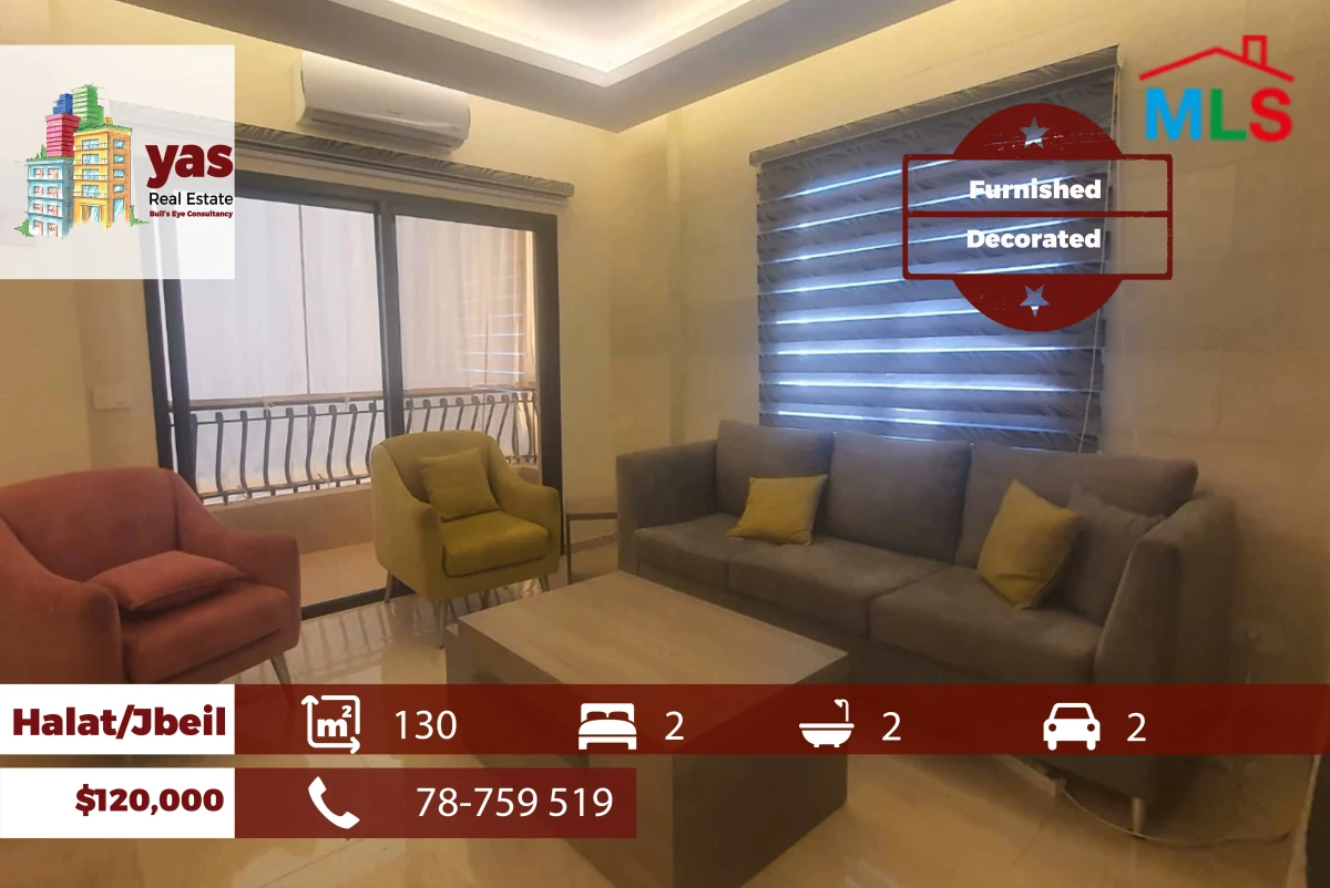Halat/Jbeil 130m2 | Furnished Flat | Decorated | Sea View | Catch |ABA