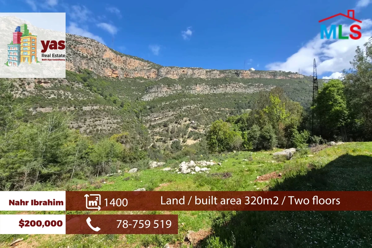 Nahr Ibrahim 1400m2 | 320m2 Two Floors House | Private Road | MCH