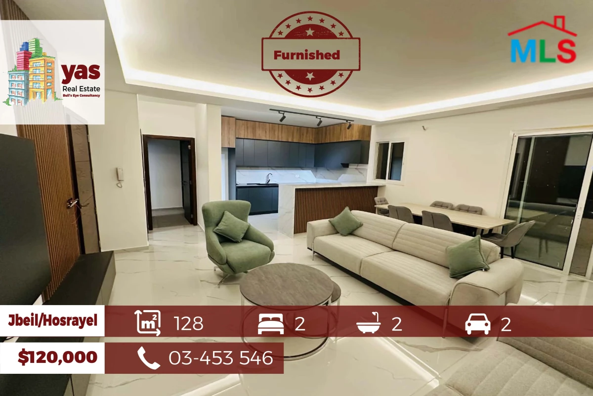 Jbeil/Hosrayel 128m2 | Decorated | Excellent Condition | Furnished |OH