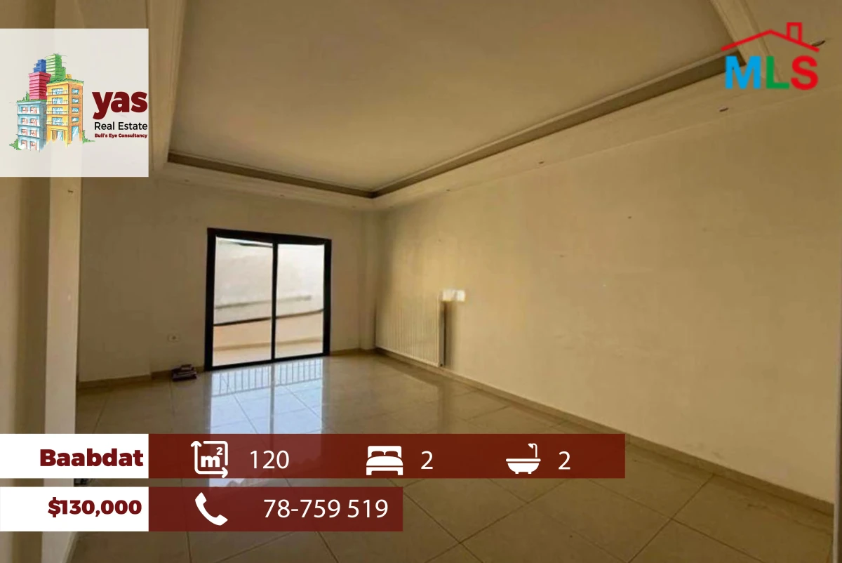 Baabdat 120m2 | Prime Location | Renovated | View | Catch | TCH
