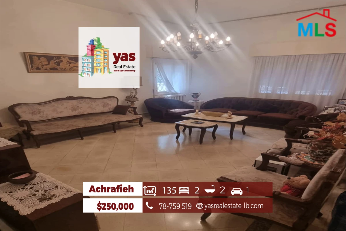 Achrafieh 135m2 | Traditional | Calm Street | Prime Location | WI