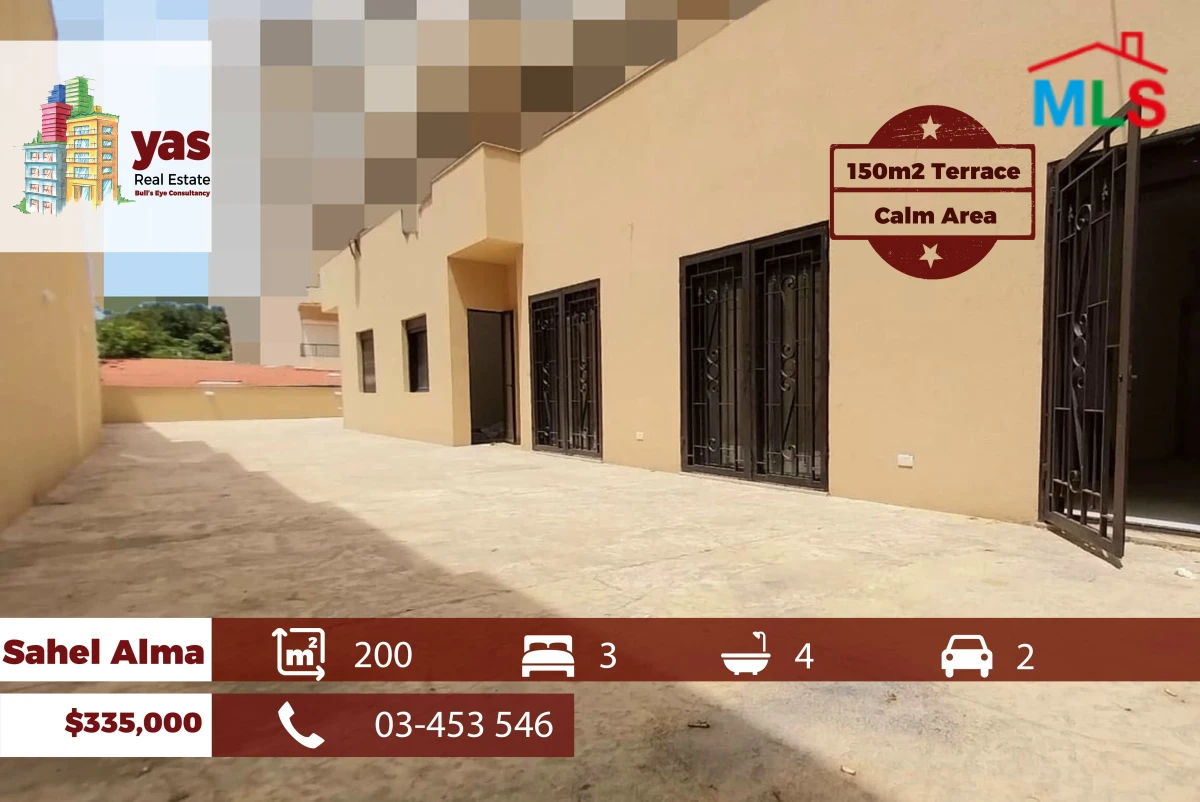Sahel Alma 200m2 | 150m2 Terrace | Excellent Condition | IV