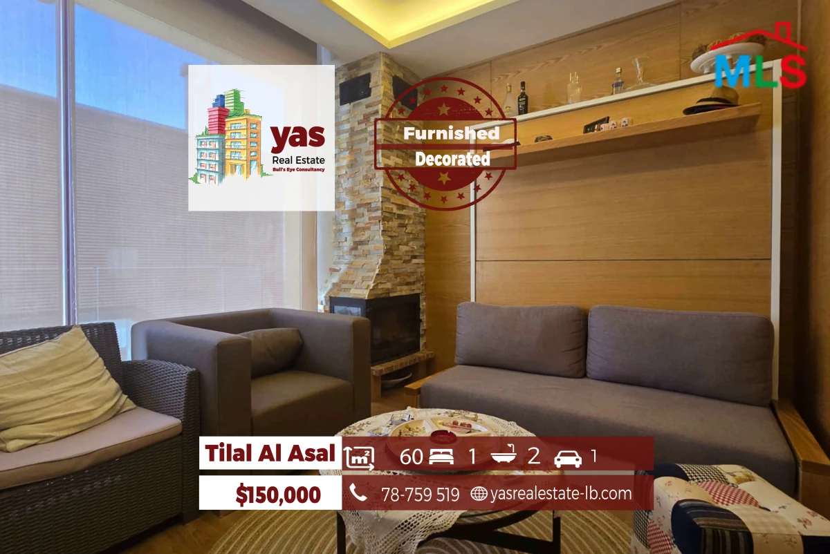 Faraya/Tilal Al Asal 60m2 | Furnished Duplex | Mountain View | DA