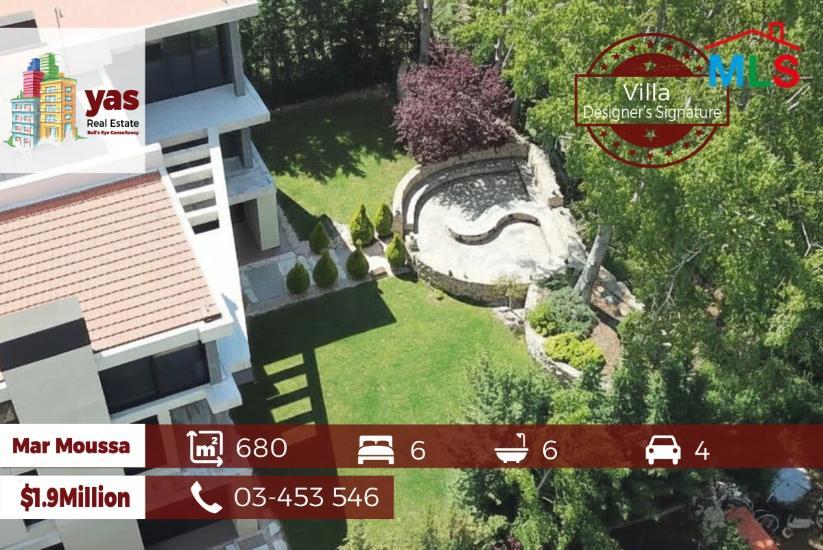 Mar Moussa 680m2 Villa | 500m2 Gardens |Private Street | Upgraded | TY