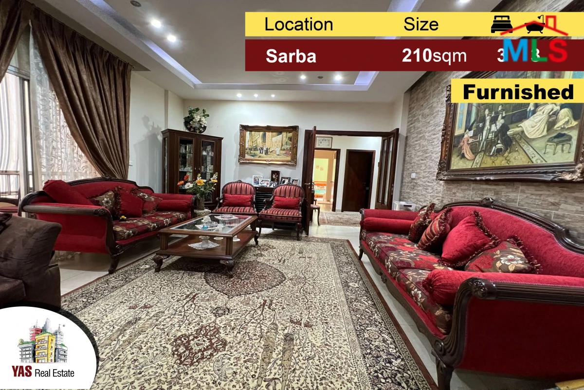 Sarba 210m2 | Furnished | Mint Condition | Calm Area | Sea View | EH