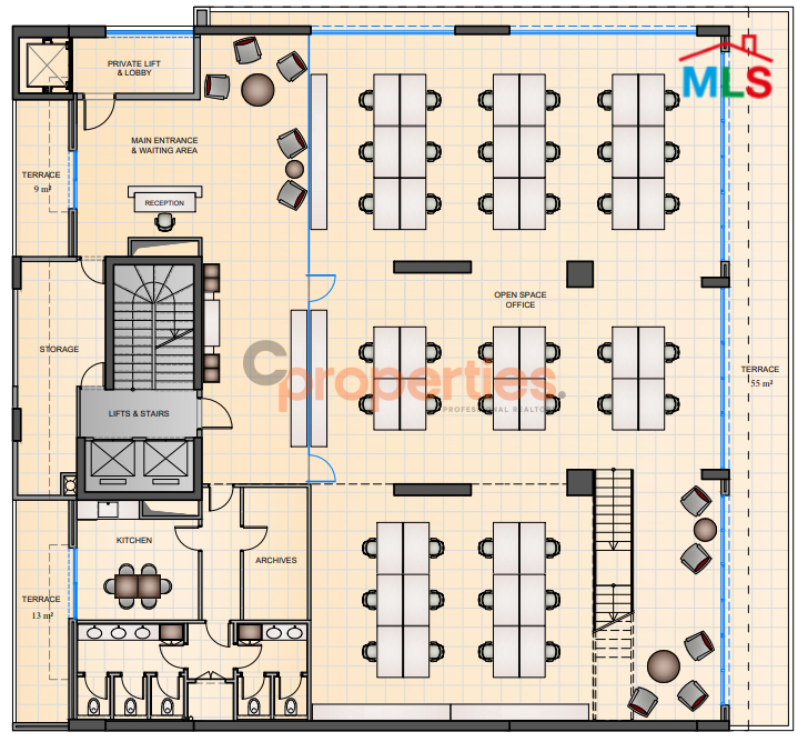 Showroom/Office For Rent In Furn El Chebbak - CPJA31