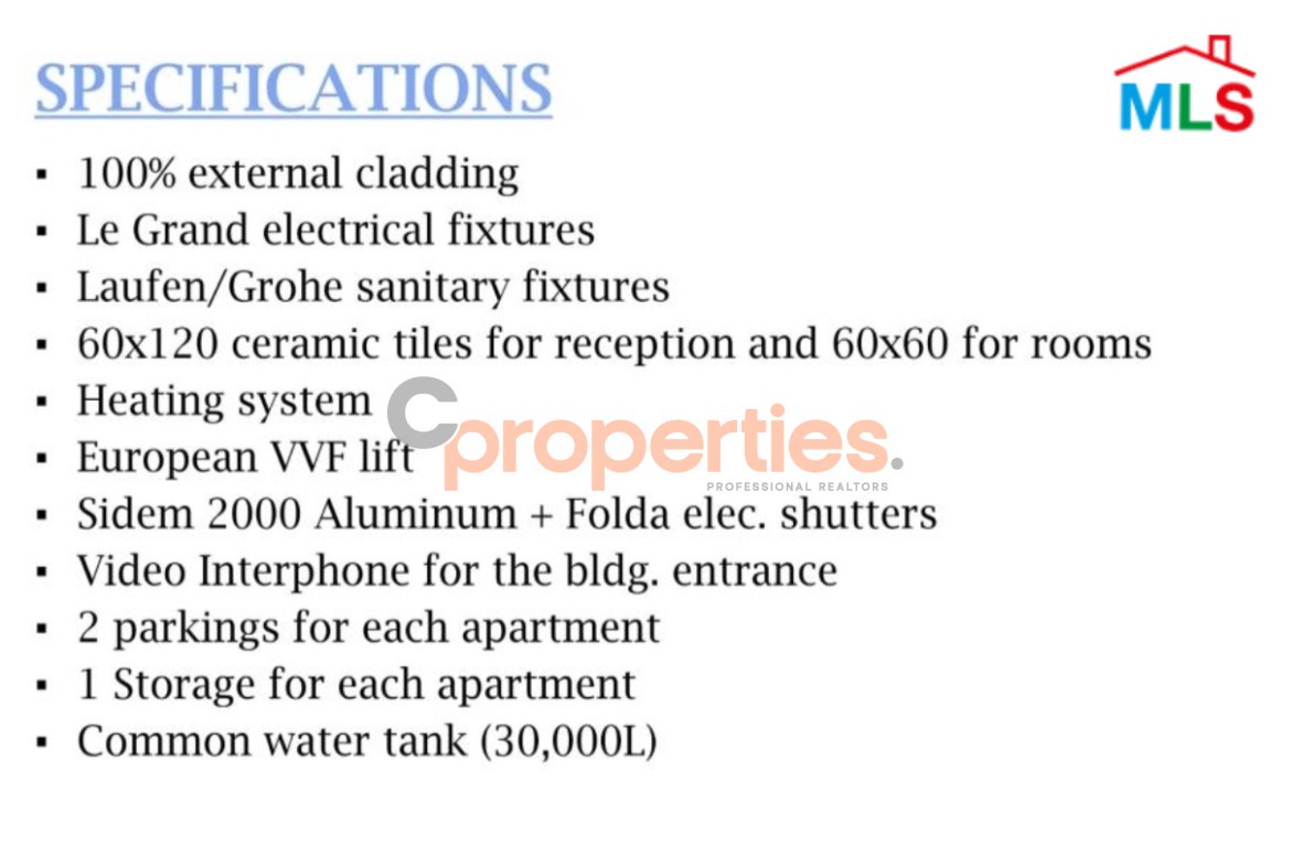 Apartment Under construction For Sale In Awkar- CPTA122