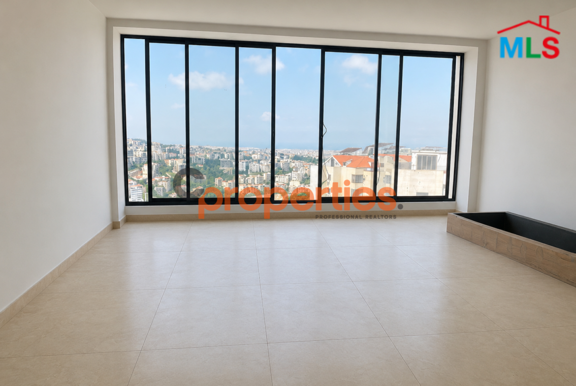 Apartment With Huge Terrace For Sale In Mansourieh / Beit Mery -CPHJ24