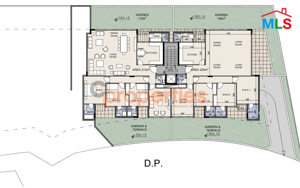 Apartment For Sale Under Construction In Beit El Chaar Belle Vue With Garden And Terrace – CPTA85