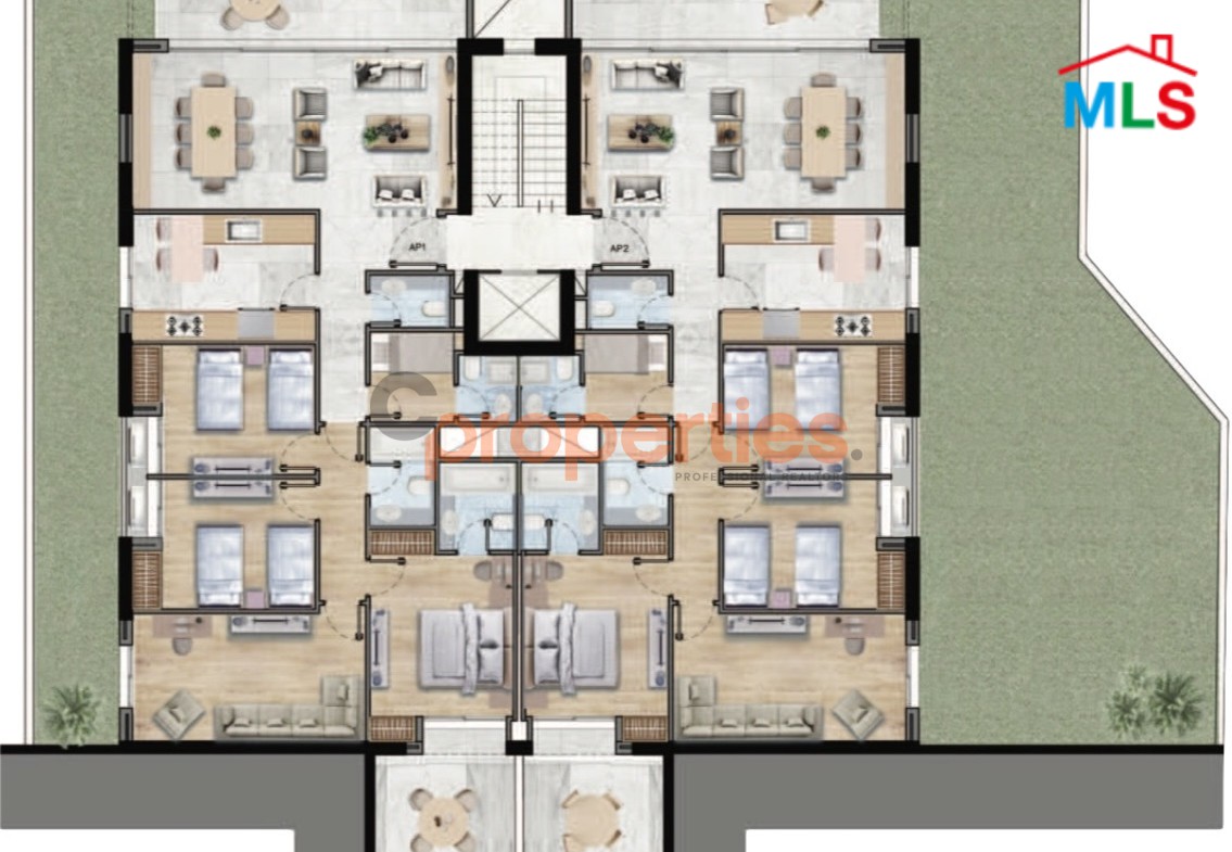 Apartment For Sale In Awkar Under Construction With Terrace – CPTA95