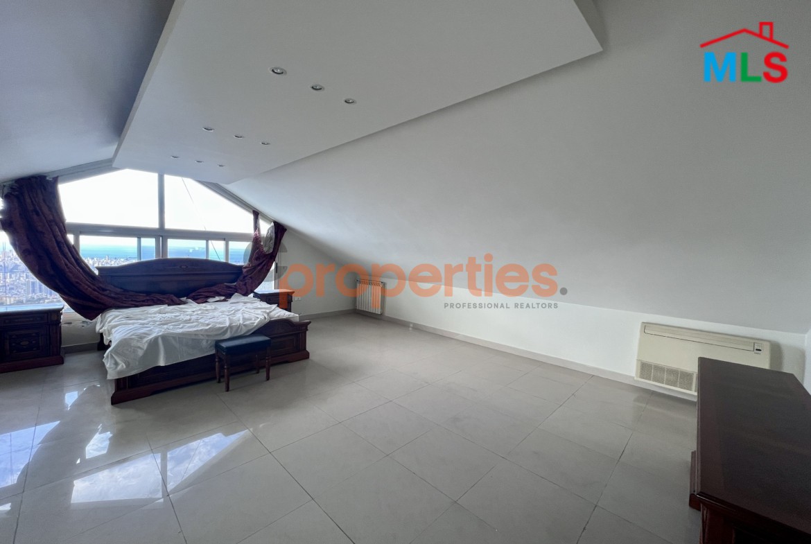 Spacious Duplex With Panoramic Sea View In Mar Roukoz Heights | CPCC128