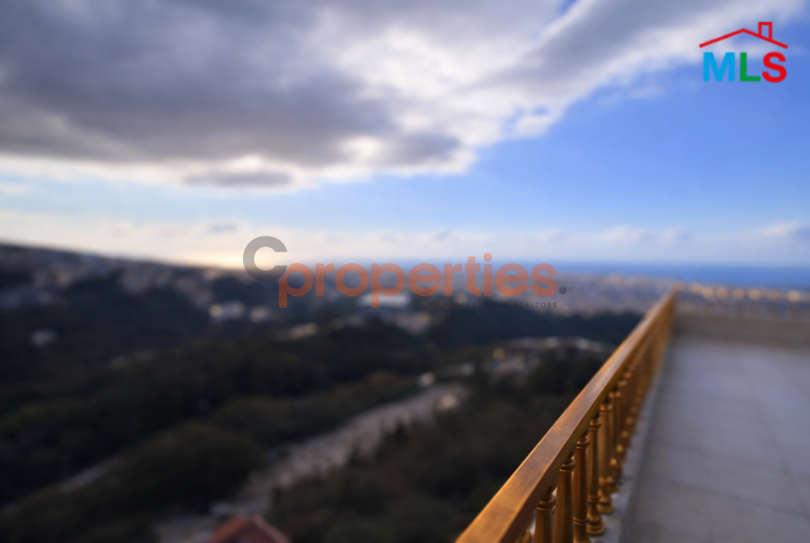 Spacious Duplex With Panoramic Sea View In Mar Roukoz Heights | CPCC128