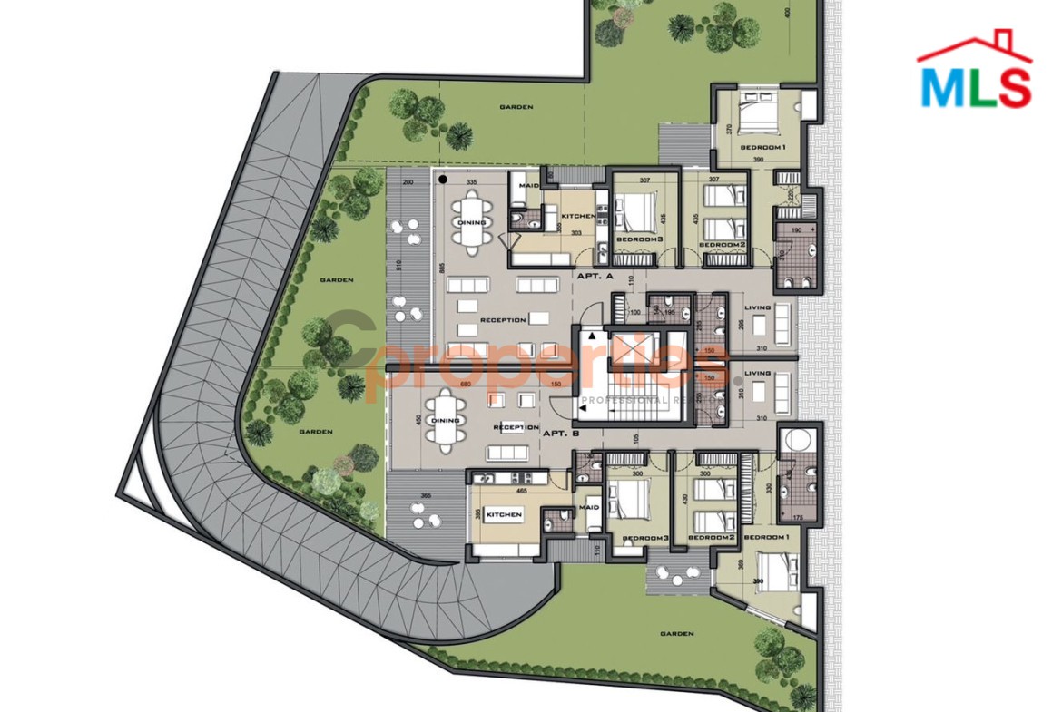 Apartment For Sale In Belle Vue Beit El Chaar with Terrace/Garden – CPTA20