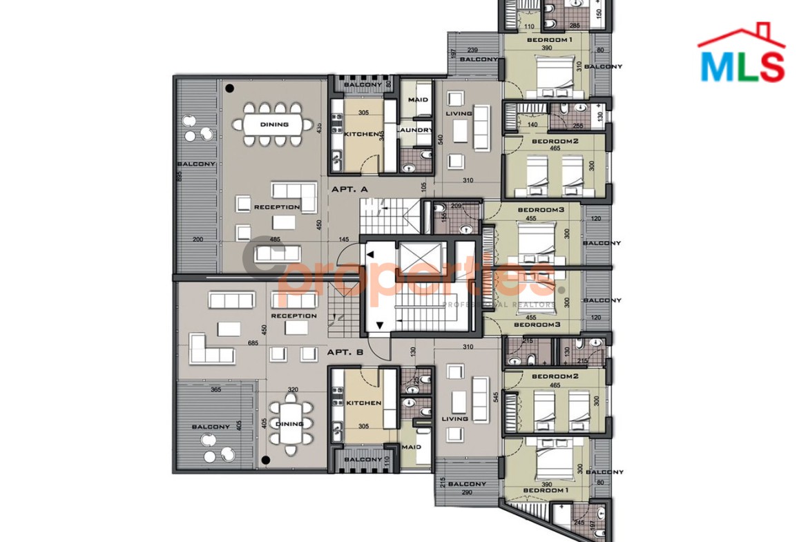 Duplex For Sale In Belle Vue Beit El Chaar with Terrace – CPTA18