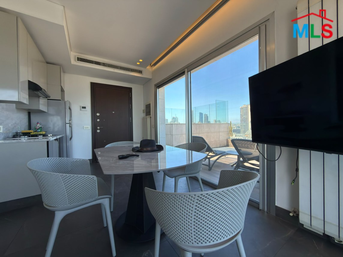 Rooftop Studio For Rent with Pool in Achrafieh, near Roum Hospital