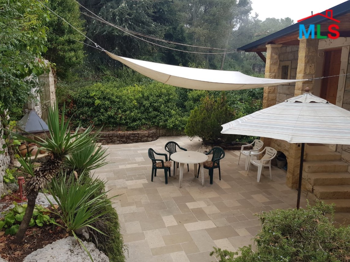 Furnished House With Terrace and Garden For Rent in Bikfaya, Naas