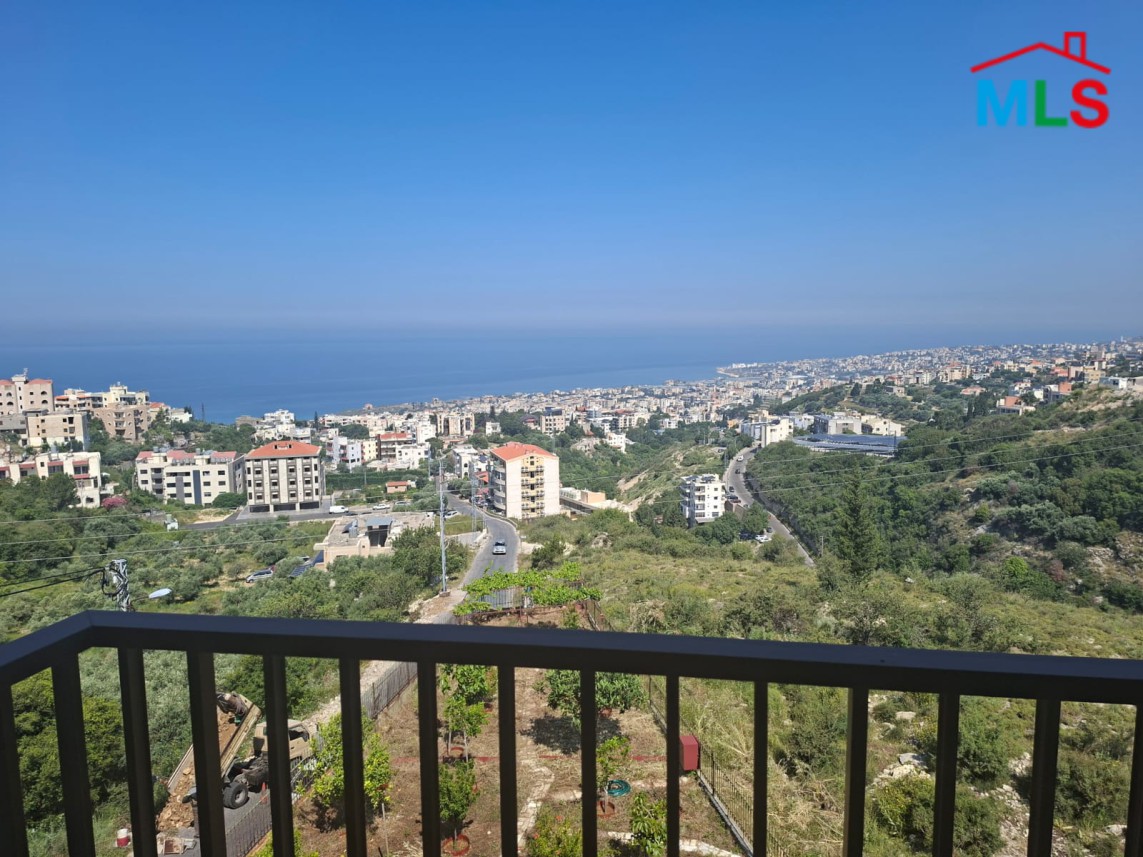 Brand New 3-Bedrooms Apartment with Sea View For Rent in Blat, Jbeil