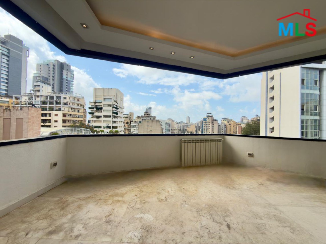 Furnished 3-Bedroom Apartment with City View For Rent in Achrafieh, Sodeco