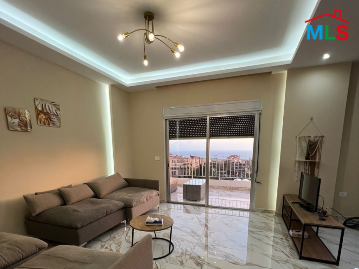 Furnished Apartment with Sea View For Rent in Tabarja