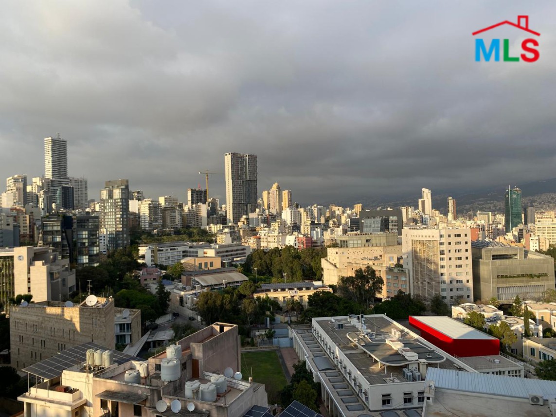 Apartment with City View For Rent in Ras El Nabeh, Beirut