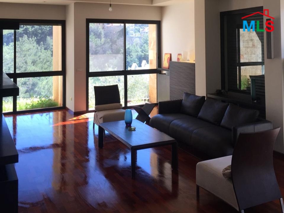 Furnished Villa With Garden & Mountain View For Rent in Shalimar, Baabdat