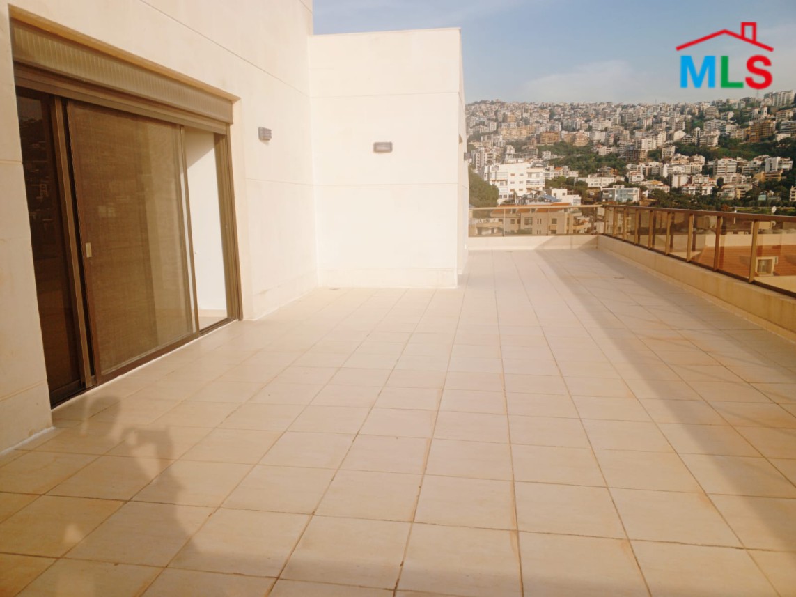 Spacious Apartment with Roof Terrace & Sea View For Rent in Aoukar