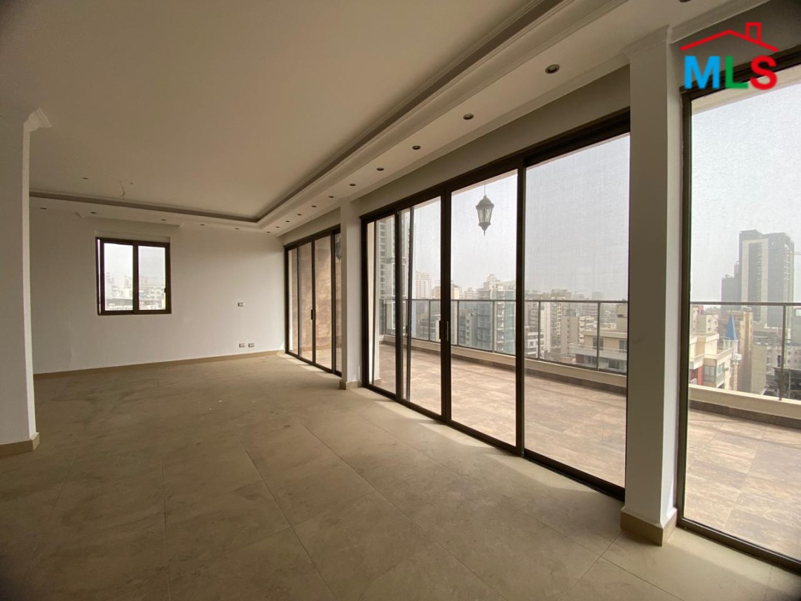 Spacious Apartment with Amazing Open City View For Rent in Koraytem, Ras Beirut