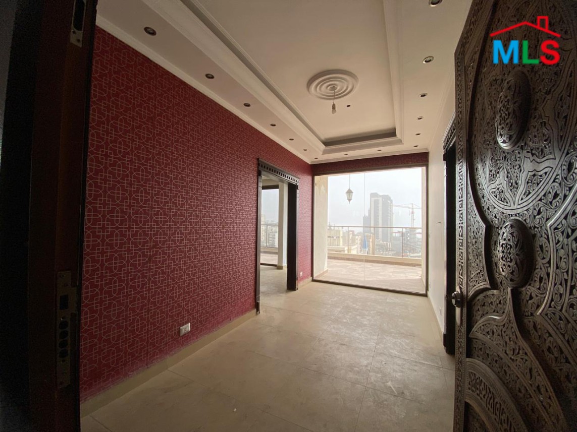 Spacious Apartment with Amazing Open City View For Rent in Koraytem, Ras Beirut