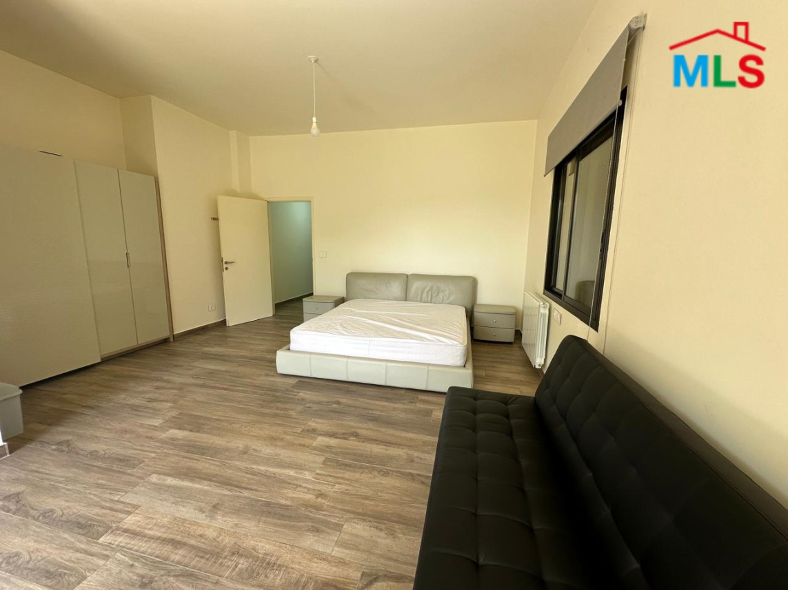 A Fully Furnished Apartment With Terrace For Rent in Baabdat