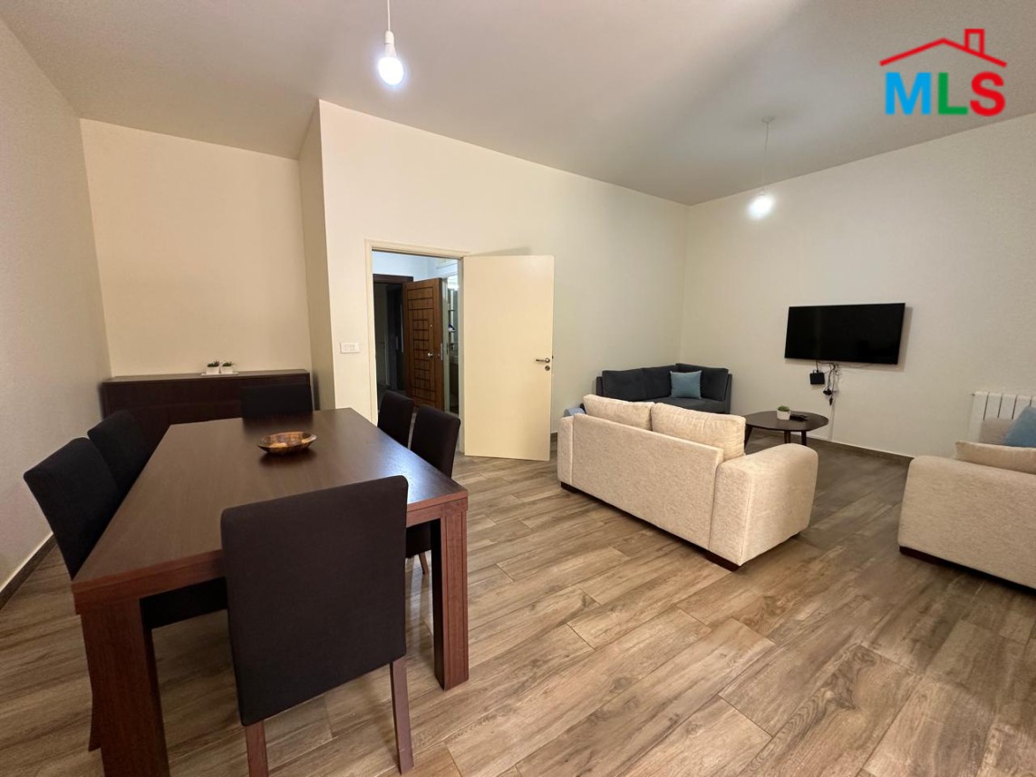 A Fully Furnished Apartment With Terrace For Rent in Baabdat