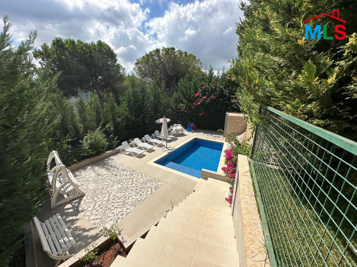 A Fully Furnished Apartment With Terrace For Rent in Baabdat