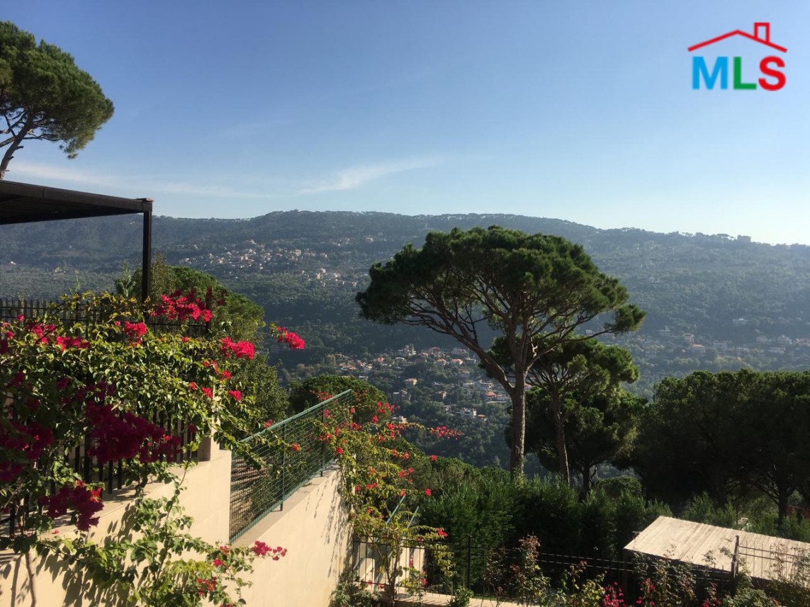 A Fully Furnished Apartment With Terrace For Rent in Baabdat